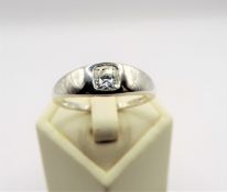 Sterling Silver Swarovski Zirconia Solitaire Ring New with Gift Pouch