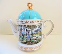 Sadler Teapot Sporting Scenes of the 18th Century