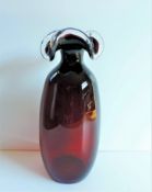 Hand Blown Art Glass Vase