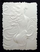 Framed Roberta Peck 'Nude Dancer' Monotype Sculpture Limited Edition Artist Signed