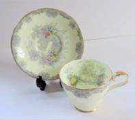 Vintage Aynsley'Grey Towers' Bone China Cup and Saucer