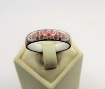 Vintage Michaela Frey Enamel Ring