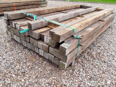 50X HARDWOOD AIR DRIED RUSTIC TIMBER SAWN ENGLISH OAK POSTS