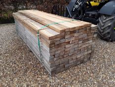 50x Softwood Fresh Sawn Mixed Larch / Douglas Fir Fencing Rails 2