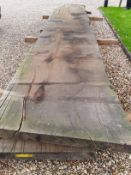 Hardwood Seasoned Sawn Waney Edge Rustic English Chestnut Slab / Resin Table Top