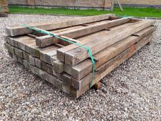 50X HARDWOOD AIR DRIED RUSTIC TIMBER SAWN ENGLISH OAK POSTS