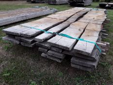 12X HARDWOOD TIMBER AIR DRIED SAWN WANEY EDGE/ LIVE EDGE ENGLISH SWEET CHESTNUT BOARDS / PLANKS