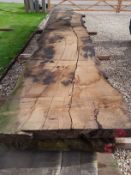 Hardwood Seasoned Sawn Waney Edge Rustic English Chestnut Slab / Resin Table Top