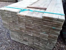 50x Pressure Treated Tanalised Softwood Mixed Larch/Douglas Fir Decking Boards