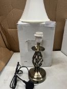 JD Williams Barley Touch Table Lamp. RRP £27.00 - GRADE U
