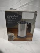 Morrisons Stainless steel milk frothier. RRP £24.99 - GRADE U