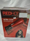 Redhot Ultra 2200 professional hair dryer. RRP £25 - GRADE U