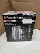 Russell Hobbs Quiet Boil Stainless Steel Kettle. RRP £39.99 - GRADE U