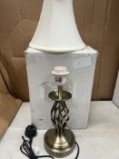 JD Williams Barley Touch Table Lamp. RRP £27.00 - GRADE U
