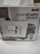 Bauer electric foot warmer and massager. RRP £35 - GRADE U