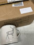 JD Williams Deer Print Ceramic Mug. RRP £8.00 - GRADE U
