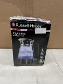 Russell Hobbs Classic Glass Kettle. RRP £32.00 - GRADE U