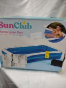 Sunclub rectangular pool. RRP £49.99 - GRADE U