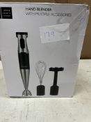 John Lewis Hand Blender With Accessories. RRP £30.00 - GRADE U