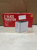 Morrisons Home 2 Slice Toaster. RRP £8.00 - GRADE U