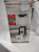 Morphy Richards total control glass table blender. RRP £49.99 - GRADE U