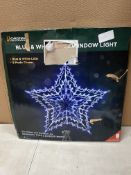 Christmas Workshop Blue & White LED Window Light. RRP £40.00 - GRADE U