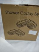 Shower caddy set. RRP £25 - GRADE U