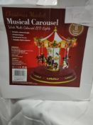 Christmas time musical carousel. RRP £40 - GRADE U