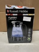Russell Hobbs Classic Glass Kettle. RRP £32.00 - GRADE U