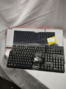 Lot of 3 keyboard and mouse set. RRP £60 - GRADE U