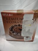 Premium decorative cake stand/set. RRP £25 - GRADE U