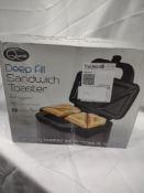 Quest deep fill sandwich toaster. RRP £35 - GRADE U