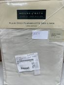 House of Bath Plain Dyed Flannelette Bed Linen Duvet Cover - Single. RRP £30.00 - GRADE U