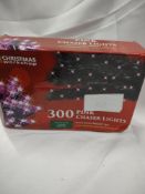 Christmas time 300 pink chaser lights. RRP £20 - GRADE U
