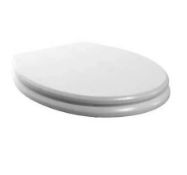 Brand New Boxed Whitechapel White Soft Close Wooden Toilet Seat RRP £130 **No Vat**