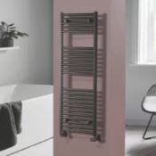 Brand New Boxed TOWELRADS PISA PREMIUM TOWEL RADIATOR 1200 X 400MM ANTHRACITE 1607BTU RRP £134