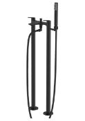 Brand New Boxed Aero Floorstanding Bath Shower Mixer Tap - Matt Black RRP £330 **No Vat**