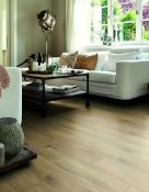 Brand New Boxed EGGER Brown Loja Oak 8mm Laminate Flooring 4 packs 1.99 coverage per pack RRP £14...