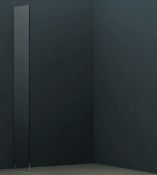 Brand New Boxed Wet Room Screen with Wall Bar 2000 x 800mm - Black RRP £440 *No Vat*