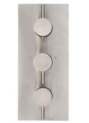 Brand New Boxed Forge Concealed Shower Valve Triple Thermostatic - Stainless Steel RRP £430 *No...