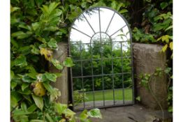 2 X Arched Garden Mirrors With Broken Glass