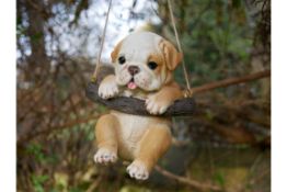 Hanging Puppy Bulldog Ornament