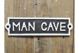 Mancave Cast Iron Sign