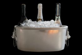 High End Silver Traditional Aluminium Lion Handle Ice Bucket