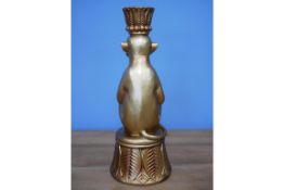 Set of 2 Rustic Gold Monkey Candlestick Holders