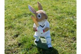 Cricket Rabbit Batter Themed Ornament for the Garden/Home