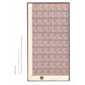Bermuda 2d Brown Purple, Unmounted Mint Lower Left Pane of Sixty, Margins At Left and Base, With