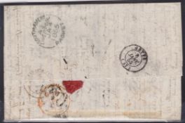G.B. - Ship Letters - Liverpool 1854 Entire Letter From Buenos Ayres To France With British P.O.