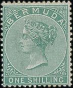 Bermuda Mint Selection Comprising 1d Rose-Red, 1d Rose, 6d Dull Mauve Singles (3), Corner Pair Wi…