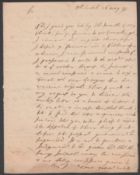 G.B. - Military 1693 Letter (Restored At Foot) From Sir Stephen Fox In Whitehall To William